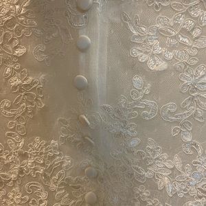 Tops - Ivory lace Wedding dress topper Tops - Ivory lace Wedding dress topper